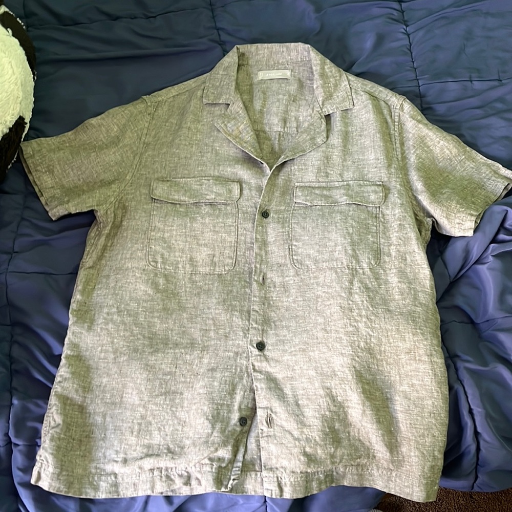 Everlane Linen camp collar shirt
